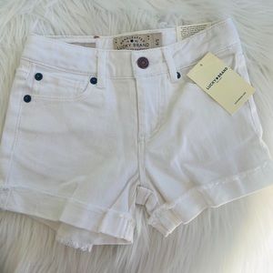 LUCKY BRAND White shorts for toddler girls size4/5